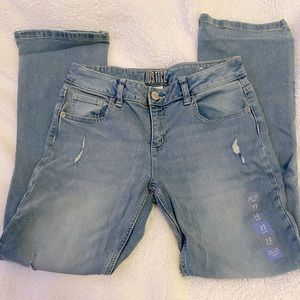 Justice bootcut distressed jeans